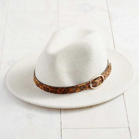 Altar'd State Leopard Belted Wool Hat - Picture 2 of 16